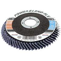 Disque &agrave; lamelles flexible PowerBlend FLX, 4-1/2" x 7/8", Type 27, Grain Z60, Alumine de zirconium Les Fournitures Industrielles Méga