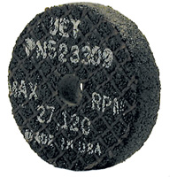 Meule droite &agrave; liant r&eacute;sine pour acier, 2" x 1/2", Arbre 3/8", Type 1 Les Fournitures Industrielles Méga