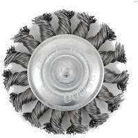Brosse radiale &agrave; fils nou&eacute;s torsad&eacute;s mont&eacute; sur mandrin EKR275-20, 3", Fils ,02", Tige 1/4" Les Fournitures Industrielles Méga