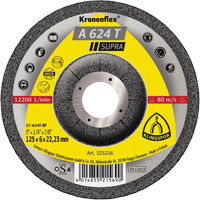 A 624 T Supra Kronenflex&reg; Grinding Disc, 5" x 1/4", 7/8" Arbor Les Fournitures Industrielles Méga