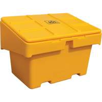 Contenants pour sel & sable SOS, Avec Moraillon, 48" x 33" x 34", 18,5 pi³, Jaune Les Fournitures Industrielles Méga