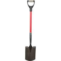Pelles robustes, Fibre de verre, Lame Acier au carbone, Manche en Prise en D, Longueur 30-1/2" Les Fournitures Industrielles Méga