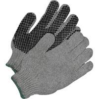 Gants &agrave; prise classique, Poly/coton, Un c&ocirc;t&eacute;, Grand Les Fournitures Industrielles Méga