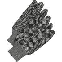Classic Jersey Gloves, One Size, Salt & Pepper, Unlined, Knit Wrist Les Fournitures Industrielles Méga