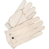Gants classiques de cordeur, 10, Paume Cuir fleur de vache, Doubleure Molleton Les Fournitures Industrielles Méga