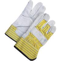Gants d'ajusteur classiques, Taille unique, Paume en Cuir de vache refendu, Doublure en Molleton Les Fournitures Industrielles Méga