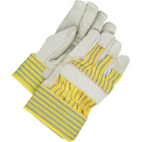 Fitters Gloves with Patch Palm, One Size, Grain Cowhide Palm, Fleece Inner Lining Les Fournitures Industrielles Méga