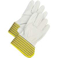 Gants d'ajusteur classiques, Grand, Paume en Cuir fleur de vache, Doublure en Molleton Les Fournitures Industrielles Méga