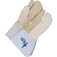 One-Finger Leather Mitts, Grain Cowhide, Size 11 Les Fournitures Industrielles Méga