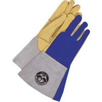 MIG & TIG Welding Gloves, Grain Deerskin, Size Large Les Fournitures Industrielles Méga