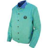 Veste de soudage Gander Brand Banox FR, Coton/Cuir, 2T-Grand, Vert Les Fournitures Industrielles Méga