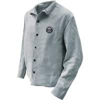 Veste de soudeur, Cuir, 2T-Grand, Gris Les Fournitures Industrielles Méga
