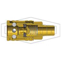 M-Series ARO Pneumatic Manual Coupler, 1/4" Les Fournitures Industrielles Méga