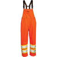 Journeyman&reg; 300D Bib Pants, Polyester, Large, High Visibility Orange Les Fournitures Industrielles Méga