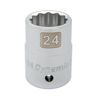 Douille m&eacute;trique, 19 mm, Prise 3/4", 12 pans Les Fournitures Industrielles Méga