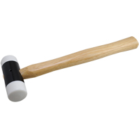 Soft-Face Hammer, 14 oz. Head Weight, Plain Face, Wood Handle, 11-5/8" L Les Fournitures Industrielles Méga