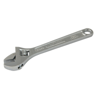 Adjustable Wrench, 12" L, 1-1/2" Max Width, Chrome Les Fournitures Industrielles Méga