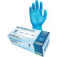 EDT&reg; Examination Gloves, Small, Nitech&reg;, 5-mil, Powder-Free, Blue, Class 2 Les Fournitures Industrielles Méga