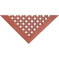 Tapis de s&eacute;rie Competitor, &agrave; fentes, 3' x 5' x 7/8", Orange, Caoutchouc naturel Les Fournitures Industrielles Méga