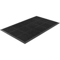 Tapis de s&eacute;rie Competitor, &agrave; fentes, 3' x 5' x 7/8", Noir, Caoutchouc naturel Les Fournitures Industrielles Méga