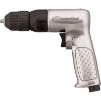 Perceuse pneumatique r&eacute;versible, 4 pi³/min, 1/4" NPTF, 93 dBA, 3/8" mandrin, Sans cl&eacute; Les Fournitures Industrielles Méga