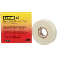 Scotch&reg; Glass Cloth Tape, 19 mm (3/4") W x 20 m (66') L, 7 mils, White Les Fournitures Industrielles Méga