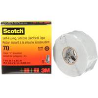Ruban isolant en caoutchouc de silicone autofusionnant Scotch, 25,4 mm (1") x 9 m (30'), Gris, 12 mils Les Fournitures Industrielles Méga