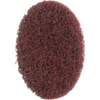 Disque de conditionnement de surface SC-DR Roloc Scotch-Brite, 2" dia., Grain Moyen, Oxyde d'aluminium Les Fournitures Industrielles Méga