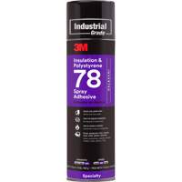 Polystyrene Foam Insulation 78 Spray Adhesive, 24 oz., Aerosol Can, Clear Les Fournitures Industrielles Méga