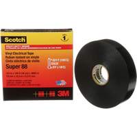 Scotch&reg; Super 88 Professional-Grade  Electrical Tape, 19 mm (3/4") W x 32.9 m (108') L, 8.5 mils, Black Les Fournitures Industrielles Méga