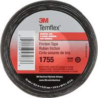 Ruban de chatterton Temflex 1755, 19 mm (3/4") x 18,28 m (60'), Noir Les Fournitures Industrielles Méga