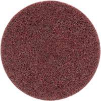 Disque de conditionnement de surface , SC-DR Roloc Scotch-Brite, 4" dia., Grain Moyen, Oxyde d'aluminium Les Fournitures Industrielles Méga