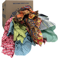 Wiper Rags, Mix Colours, 10 lbs. Les Fournitures Industrielles Méga