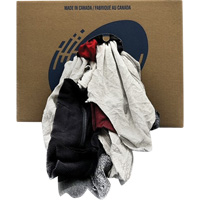 Western Wiper Rags Box, Fleece, Mix Colours, 20 lbs. Les Fournitures Industrielles Méga