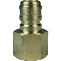 Bouchon d'interconnecteur &agrave; passage direct DQC de s&eacute;rie E, Laiton, 3/4", NPTF femelle, 1700 PSI Les Fournitures Industrielles Méga
