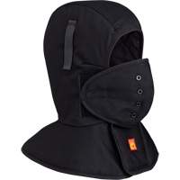 565A Doublure matelass&eacute;e FR &agrave; long col pour casque, Noir, Coton Les Fournitures Industrielles Méga