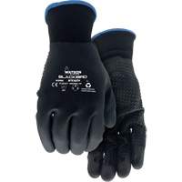 Gants enduits Stealth Blackbird, T-Grand, Rev&ecirc;tement Nitrile micromousse, Calibre 15, Enveloppe en Polyester Les Fournitures Industrielles Méga