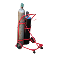 Cylinder Cart, Mold-on Rubber Wheels, 25-1/2"W x 7"L Base, 350 lbs. Les Fournitures Industrielles Méga