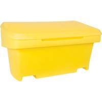 Heavy-Duty Outdoor Salt and Sand Storage Container, 24" x 48" x 24", 10 cu. Ft., Yellow Les Fournitures Industrielles Méga