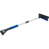 Brosse &agrave; neige t&eacute;lescopique, T&eacute;lescopique, lame Polypropyl&egrave;ne, 32-1/2" Longueur, Bleu Les Fournitures Industrielles Méga