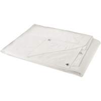 B&acirc;che, Robuste, Blanc, 8' x 6' x 6 mils Les Fournitures Industrielles Méga