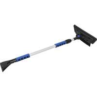 Brosse &agrave; neige, T&eacute;lescopique, lame Mousse de CAV/E, 48" Longueur, Noir/Bleu Les Fournitures Industrielles Méga