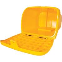 Salt & Sand Storage Bins, With Hasp, 21" x 27" x 26", 4.24 cu. ft., Yellow Les Fournitures Industrielles Méga