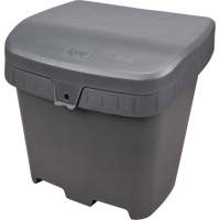 Bacs d'entreposage pour sel & sable, Avec Moraillon, 21" x 27" x 26", 4,24 pi³, Gris Les Fournitures Industrielles Méga