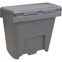 Bacs d'entreposage pour sel & sable, Avec Moraillon, 21" x 27" x 26", 4,24 pi³, Gris Les Fournitures Industrielles Méga