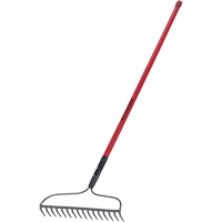 Bow Rake, Fibreglass Handle, 66" L, 16-4/5" Blade, 16 Tines Les Fournitures Industrielles Méga