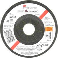 Green Corps Flexible Grinding Wheel, 4-1/2" x 1/8", 7/8" Arbor, Ceramic, Type 27 Les Fournitures Industrielles Méga