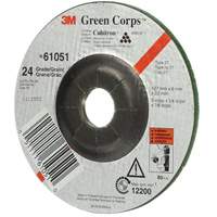 Meule flexible Green Corps, 5" x 1/4", Arbre 7/8", C&eacute;ramique, Type 1 Les Fournitures Industrielles Méga