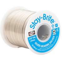 M&eacute;taux d'apport Stay-Brite, Sans plomb, 96 % d'&eacute;tain, 4 % d'argent, &acirc;me Plein, dia. 0,09375" Les Fournitures Industrielles Méga