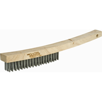 Long Handle Industrial-Duty Scratch Brush, Stainless Steel, 4 x 19 Wire Rows, 10-1/4" Long Les Fournitures Industrielles Méga